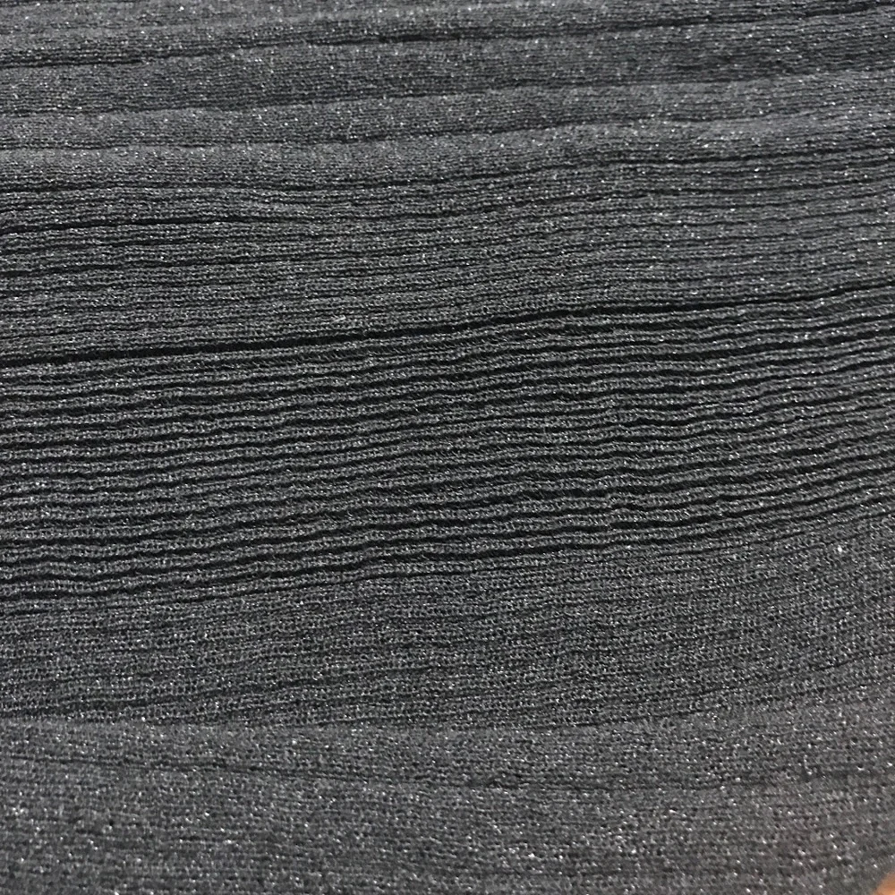Zara Black Ribbed Knit Balloon-Sleeve Crop Top